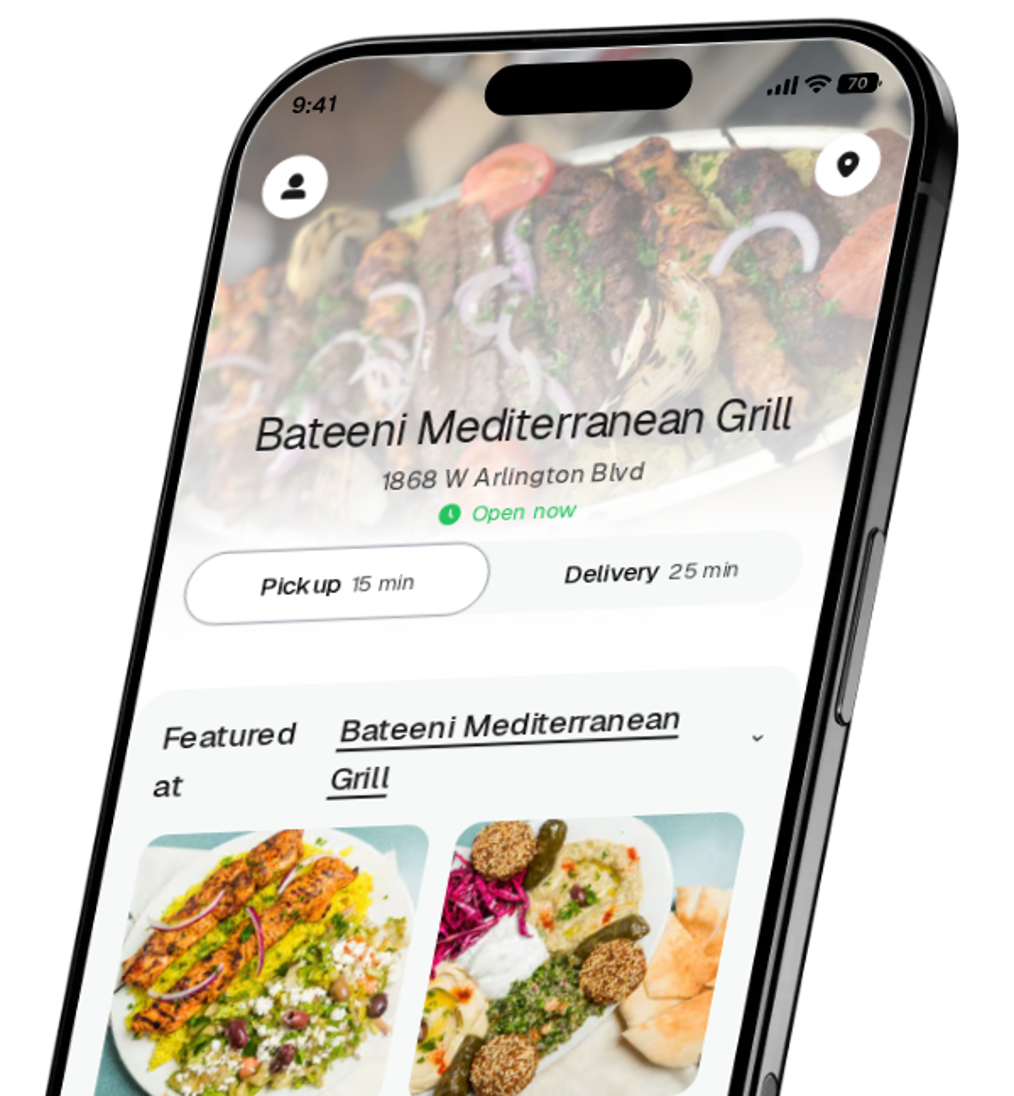 Bateeni Mediterranean Grill app preview